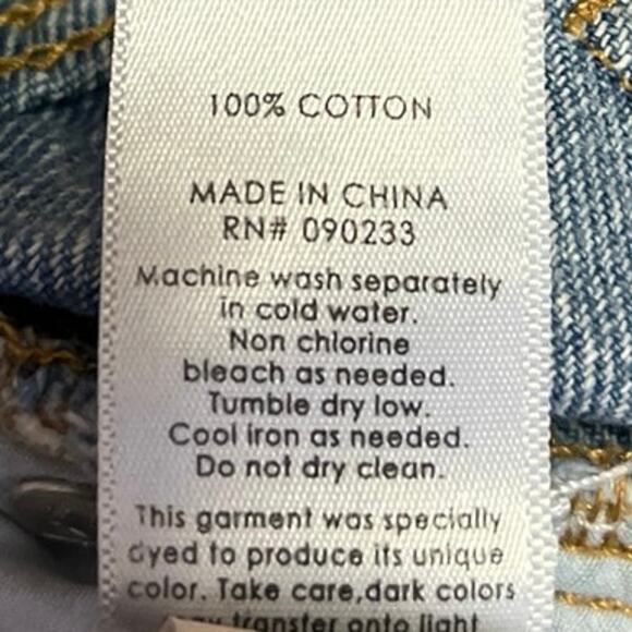 Pacsun Women's Blue Distressed Cotton High Waisted Mom Denim Jeans Size 26 - Picture 6 of 6